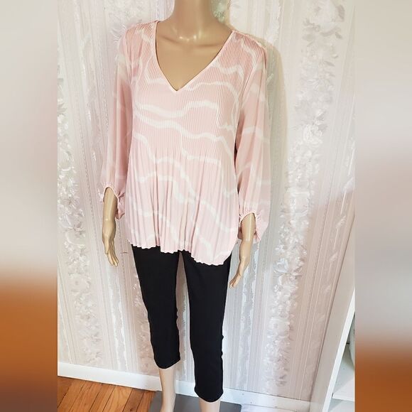 Nine West Pleated Blouse  - Picture 2 of 8